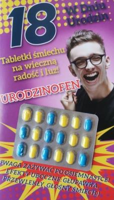 Opakowanie Karnet Urodziny Osiemnastka Gift-16