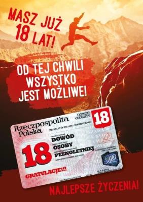 Opakowanie Karnet Urodziny Osiemnastka Gift-M-98