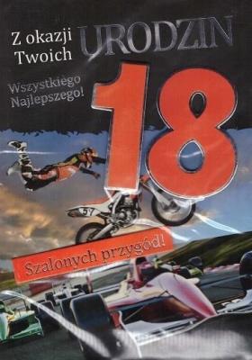 Opakowanie Karnet Urodziny Osiemnastka GM-351