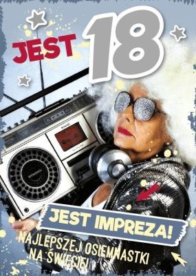 Opakowanie Karnet Urodziny Osiemnastka GM-590