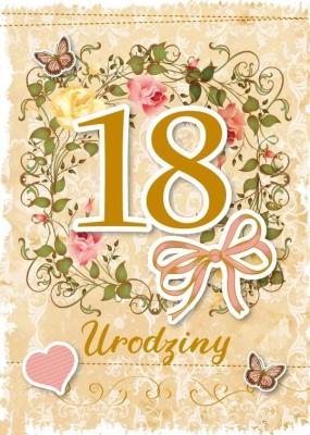 Opakowanie Karnet Urodziny Osiemnastka GM-593