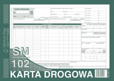 Opakowanie Karta Drogowa - samochód ciężarowy A4 SM/102 A4