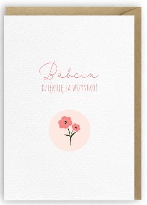 Opakowanie Kartka na Dzień Babci, eko koperta K054