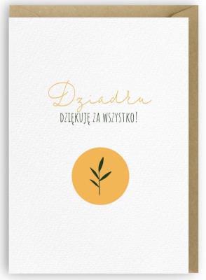 Opakowanie Kartka na Dzień Dziadka - Dziadku, dziękuję K058