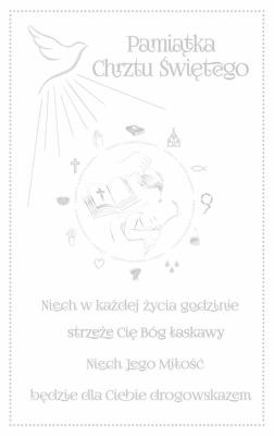 Opakowanie Kartka okolicznościowa Chrzest CH05