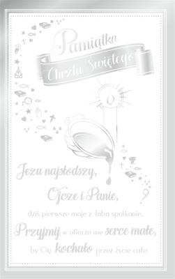 Opakowanie Kartka okolicznościowa Chrzest CH08