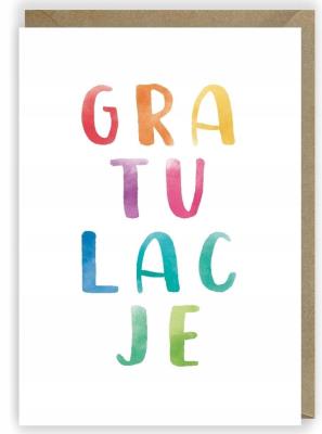 Opakowanie Kartka okolicznościowa Gratulacje K042