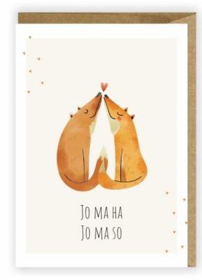 Opakowanie Kartka okolicznościowa Liski, Jo Ma Ha K024