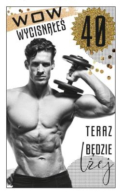 Opakowanie Kartka okolicznościowa Urodziny 40 DH02