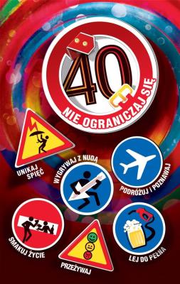Opakowanie Kartka okolicznościowa Urodziny 40 US02