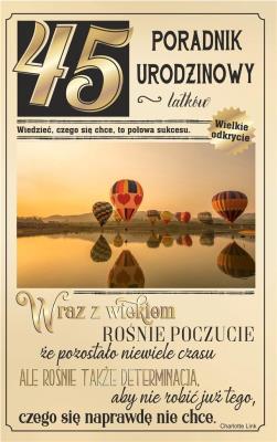 Opakowanie Kartka okolicznościowa Urodziny 45 U75