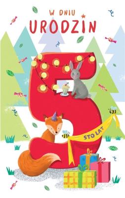 Opakowanie Kartka okolicznościowa Urodziny 5 C05