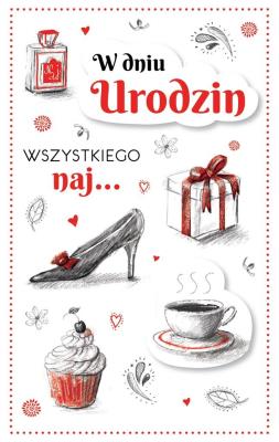 Opakowanie Kartka okolicznościowa Urodziny PS01