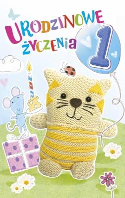 Opakowanie Kartka okolicznościowa Urodziny Roczek N05