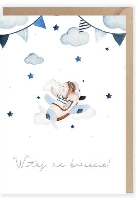 Opakowanie Kartka z okacji narodzin chłopiec K103