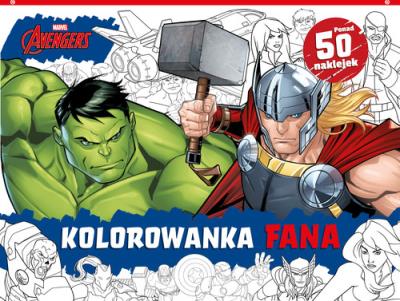 Okładka książki Kolorowanka fana. Marvel Avengers