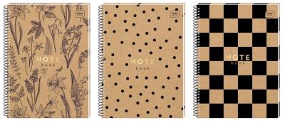 Opakowanie Kołozeszyt A4/80K kratka PERF. KRAFT HS (5szt)