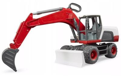 Opakowanie Koparka kołowa z równiarką biało czerwona