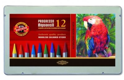 Opakowanie Kredki Progresso Aquarell 12 kolorów