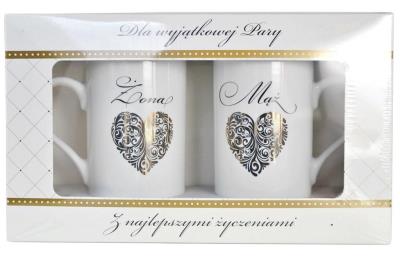 Opakowanie Kubek komplet Q 699 Ślub (Serce)