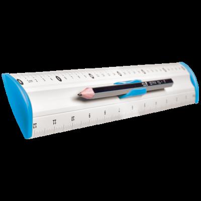 Okładka książki Linijka aluminiowa Tetis 30 cm niebieska (BL040-NC)