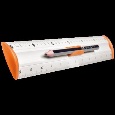 Linijka aluminiowa Tetis 30 cm pomarańczowa (BL040-PC). Autor: Michalczyk i Prokop. SmakLiter.pl Okładka książki Linijka aluminiowa Tetis 30 cm pomarańczowa (BL040-PC)