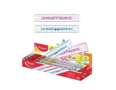 Opakowanie Linijka Study Mini Friends niełamliwa 15cm mix