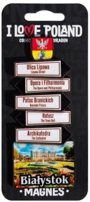 Opakowanie Magnes I love Poland Białystok ILP-MAG-C-POD-10