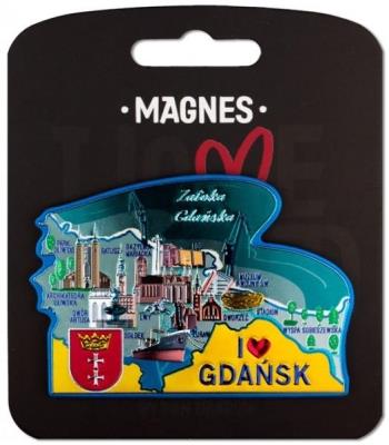 Opakowanie Magnes I love Poland Gdańsk ILP-MAG-A-GD-35