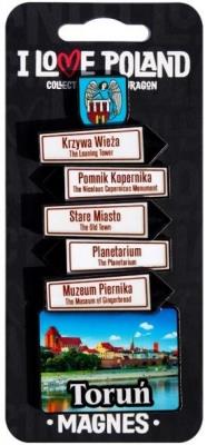 Opakowanie Magnes I love Poland Toruń ILP-MAG-C-TOR-07