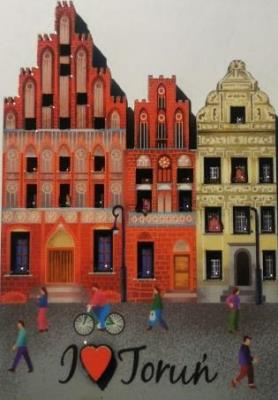 Opakowanie Magnes I love Poland Toruń ILP-MAG-C-TOR-10