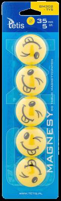 Opakowanie Magnesy do tablic Tetis żółte języki 35mm/5
