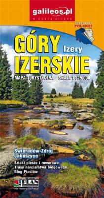 Mapa - Góry Izerskie 1:25 000. Autor: Opracowanie zbiorowe. SmakLiter.pl Okładka książki Mapa - Góry Izerskie 1:25 000