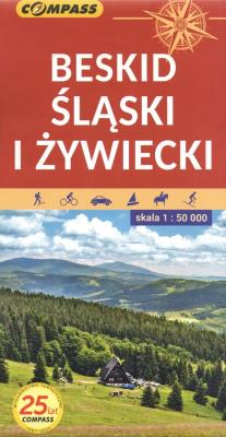Okładka książki Mapa tur. - Beskid Śląski i Żywiecki 1:50 000