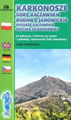 Mapa tur. Karkonosze Góry Kaczawskie 1:50 00. Autor: praca zbiorowa. SmakLiter.pl Okładka książki Mapa tur. Karkonosze Góry Kaczawskie 1:50 00