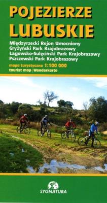 Mapa tur. Pojezierze Lubuskie 1:100 000. Autor:   Praca zbiorowa. SmakLiter.pl Okładka książki Mapa tur. Pojezierze Lubuskie 1:100 000