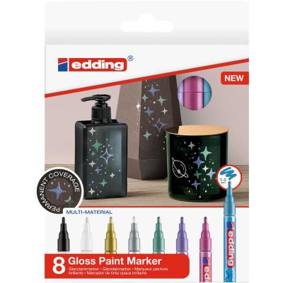 Opakowanie Markery olejowe Edding kreatywne metaliczne 8 sztuk