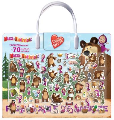 Okładka książki Masza i Niedźwiedź. Kocham naklejać