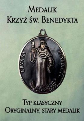 Okładka książki Medalik Krzyż św. Benedykta. Typ klasyczny
