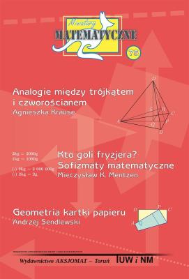 Miniatury matematyczne 75. Autor: Krause Agnieszka, Mentzen Mieczysław K.. SmakLiter.pl Okładka książki Miniatury matematyczne 75