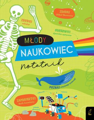 Młody naukowiec Notatnik. Autor: James Alice. SmakLiter.pl Okładka książki Młody naukowiec Notatnik
