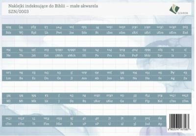 Opakowanie Naklejki indeksujące do Biblii - małe akwarela
