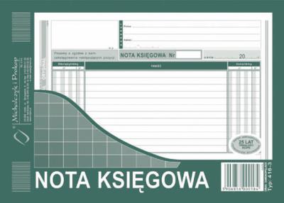 Opakowanie Nota Księgowa A5