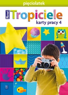 Okładka książki Nowi Tropiciele Pięciolatek. Karty pracy cz.4 WSIP