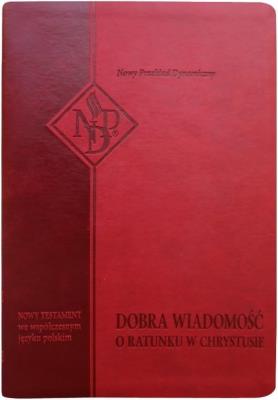 Okładka książki Nowy Testament NPD, czerwona, bez paginatorów