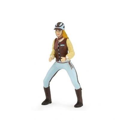 Papo Młoda dżokej kobieta w niebieskim stroju (52009). Autor: 52009. SmakLiter.pl Okładka książki Papo Młoda dżokej kobieta w niebieskim stroju (52009)