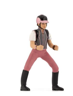 Papo Młoda dżokej kobieta w różowym stroju (52007). Autor: 52007. SmakLiter.pl Okładka książki Papo Młoda dżokej kobieta w różowym stroju (52007)