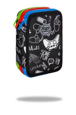 Piórnik Coolpack potrójny z wyposażeniem JUMPER 3GAME OVER. Wydawca: Patio. SmakLiter.pl Opakowanie Piórnik Coolpack potrójny z wyposażeniem JUMPER 3GAME OVER