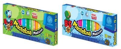 Opakowanie Plastelina BS 12 kolorów ASTRA