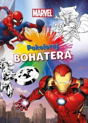 Okładka książki Pokoloruj bohatera. Marvel